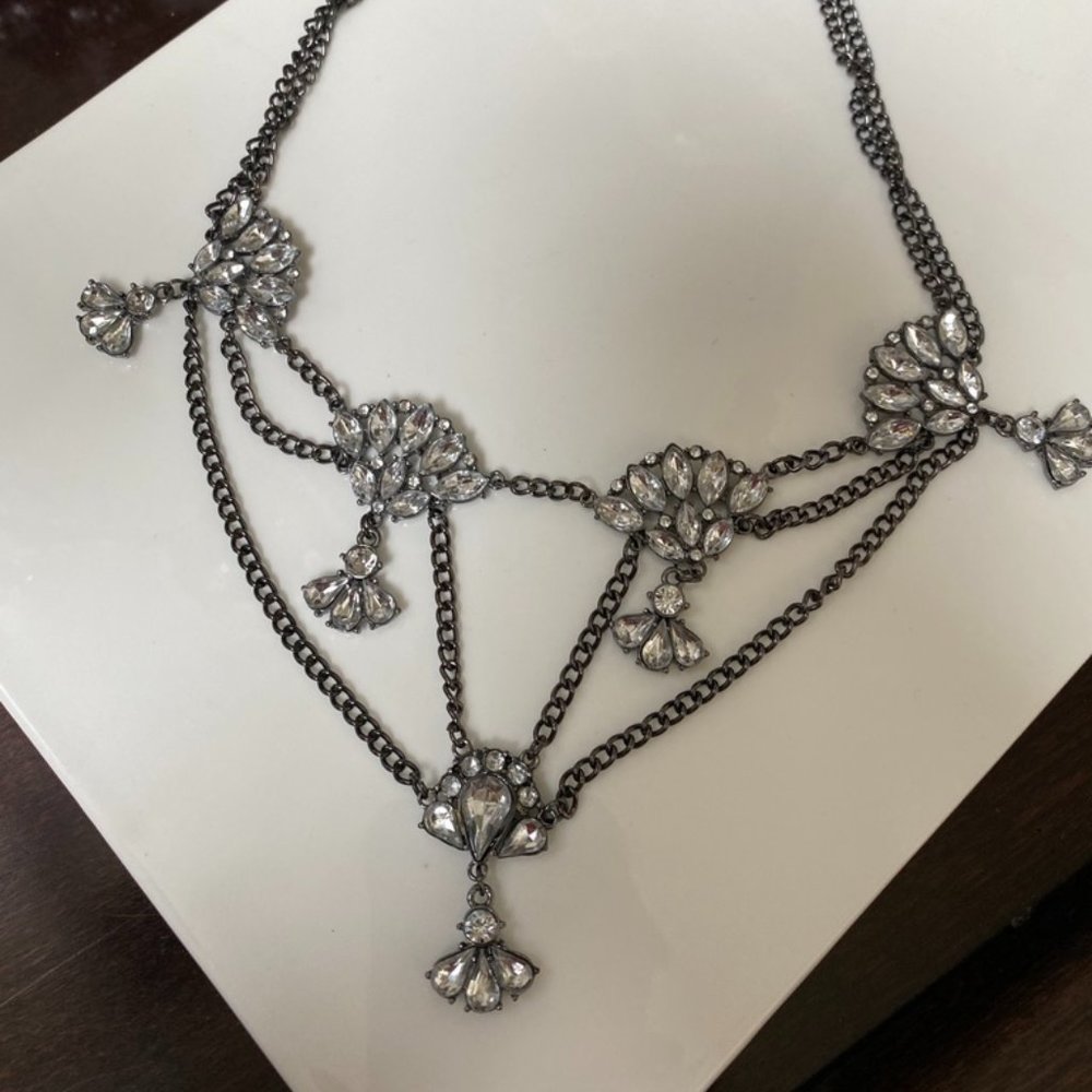 Festoon Rhinestone Crystal Necklace women